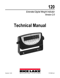 Thumbnail of document Manual - 120/120 Plus Digital Weight Indicator
